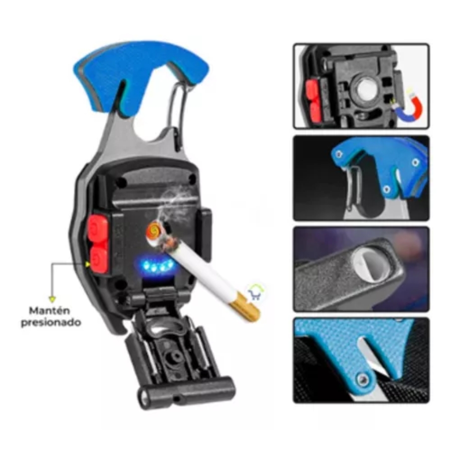 Miniatura 2 de Linterna COB 9En1 Recargable Multif